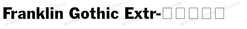 Franklin Gothic Extr字体转换